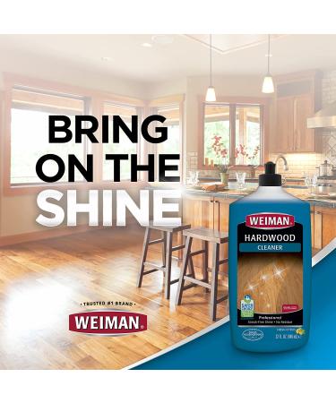 Weiman Hardwood Cleaner for Finished Hardwood, Engineered & Laminate Floors - Streak-Free 32oz - EPA Safer Choice Certified - Buy Online on GoSupps.com