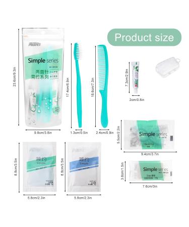 Travel Toothbrush and Toothpaste Set | Hotel Essentials | 50 Individually Packed Hygiene Kits for Travel - Buy Online on GoSupps.com