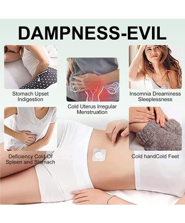 40Pcs Mugwort Belly Patch - Natural Herb Moxibustion Sticker for Men and Women - Buy Online on GoSupps.com