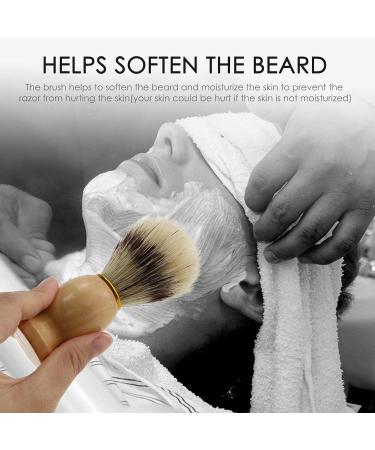Perfect Flower Razor Brush - High-Quality 100% Real Roof Hair Shaving Brush with Wooden Handle for Wet Shaving - Buy Online on GoSupps.com