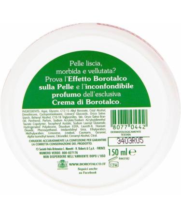  Borotalco Borotalco Borotalco Vase Body Cream 150 ml (24) - Buy Online on GoSupps.com