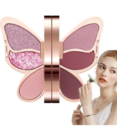 Palette de fards paupi res de maquillage 6 couleurs de fard paupi res paupi res imperm able maquillage scintillant mat paillettes hautement pigment es cosm tique color pour les yeux 04# - Buy Online on GoSupps.com