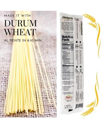 Capellini Italian Pasta 64oz - Premium Quality, Non GMO, Vegan, Kosher Certified - L'Oro del Sud (4 Pack) - Buy Online on GoSupps.com