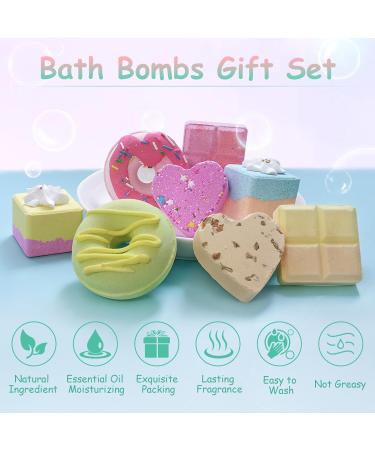 DR. LU Bath Bombs Gift Set 8 PCS Shower Bath Bombs with Different Organic Essential Oils Handmade Natural and Organic SPA Aromatherapy Bubble Bath Bombs for Women Kids Birthdays Christmas Gifts 0.125 count (Pack of 8) - Buy Online on GoSupps.com