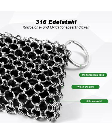 Buy Dutch Oven Cleaning Set - 4 Pack Cast Iron Cleaner with Scrubber Grill Scrape & Kitchen Towel | International Shipping Available - Buy Online on GoSupps.com
