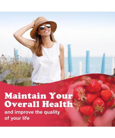 Magnesium Glycinate Gummies 1000mg with Calcium, Vitamin D3, B6 & CoQ10 - Strawberry, 90 Count - Calm Supplement for Sleep, Muscle Cramps & Stress Relief | Ashwagandha | Sugar-Free & Vegan Strawberry 90 Count (Pack of 1) - Buy Online on GoSupps.com