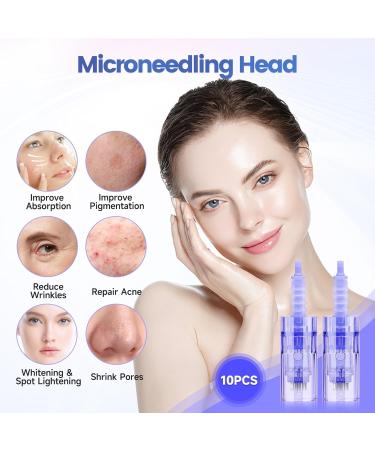 Yofuly 42 Pins Microneedling Needles - Replacement Cartridges for Derma Pen (10 Pack) - Microneedling Needle Cartridges for Precision Results - Buy Online on GoSupps.com