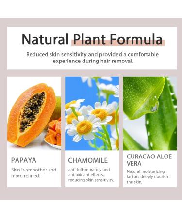 100ml Hair Removal Spray for Women & Men - Gentle Depilatory Cream for Face Private Parts & Legs with Papaya Hair Growth Inhibitor - Buy Online on GoSupps.com