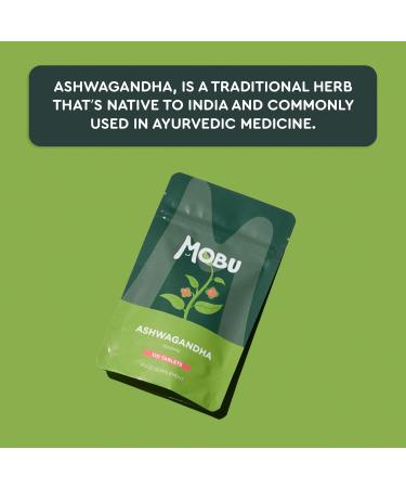 High Strength Ashwagandha 1000mg Supplement - 120 Vegan Tablets | Ayurvedic | GMP Approved | MOBU UK - Buy Online on GoSupps.com