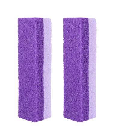 Healifty Foot peeling foot scrubber toilet 2 pieces pedicure block scrubber Dead Hard Skin Remover Tool (purple) corneahobel pedicure pumice stone natural pumice stone