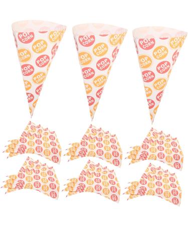 MAGICLULU 100 Pcs Popcorn Bag Paper Bags Goodie Bag Treats for Candy Party Cone Bags Paper Cones Clear Packing Bags Wedding Cone Bags Christmas Cone Bags Marshmallows Child Snack Mini - Buy Online on GoSupps.com