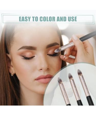 VOCOSTE 3pcs Makeup Brush Set - Highlighter Concealer & Eye Smudger Brushes | Wooden Handle Professional Makeup Tools - International Shipping Available - Buy Online on GoSupps.com