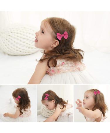 Xcozu 20-Piece Hair Clip Set for Girls - Cute Metal & Ribbon Hair Accessories for All Hair Types - Buy Online on GoSupps.com