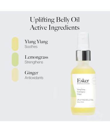 ESKER Natural Uplifting Belly Oil | Plant-Based Cruelty-Free Clean Beauty | 2 oz | International Shipping Available - Buy Online on GoSupps.com