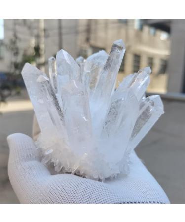 Gift for Family 1pcs Natural Raw Quartz White Clear Crystal Cluster Stones Crystal Point Specimen Home Decoration Raw Crystals Lucky Stone ningxiao - Buy Online on GoSupps.com