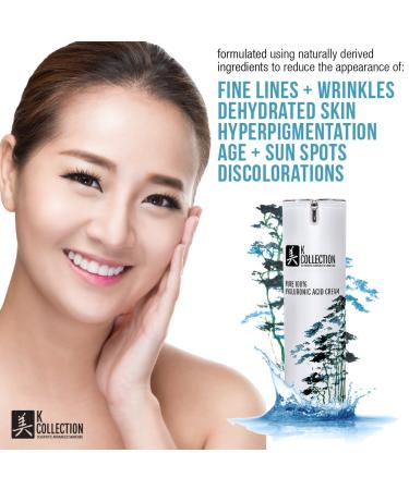 Pure Hyaluronic Acid Cream | Professional Korean Skincare | Smooth Wrinkles & Brighten Skin | 1 fl oz - Buy Online on GoSupps.com