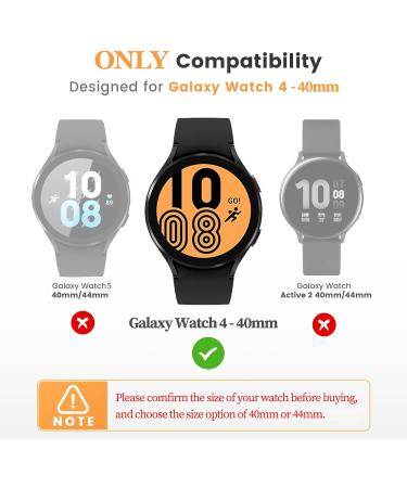 Goton Samsung Galaxy Watch 5 & 4 40mm Bling Case with Tempered Glass Film - Pink/RG Crystal Diamond Protective Cover - Accessories for Watch5 & Watch4 40mm - Buy Online on GoSupps.com