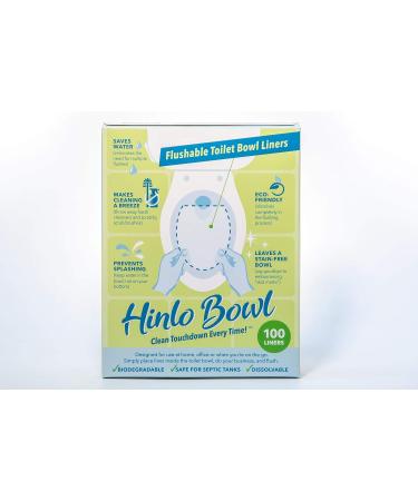 Hinlo Bowl - is an Eco-Friendly Biodegradable and flushable Toilet Bowl Liner Designed to be Placed Inside Toilet Bowl preventing Human Waste from staining Toilet Bowl. It is Septic Safe. - Buy Online on GoSupps.com