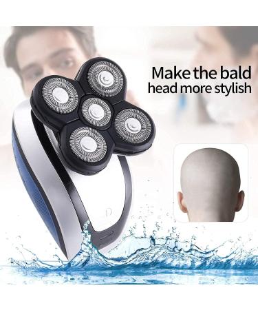 GeRRiT 5-in-1 Electric Shaver for Men | Bald Head Shavers Beard Trimmer & Waterproof Grooming Kit | Faster-Charging USB Rechargeable - Buy Online on GoSupps.com