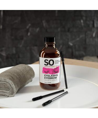 SO Jamaican Black Castor Oil for Eyelash & Eyebrow Growth - 2 Fl Oz - Organic & Effective - Buy Online on GoSupps.com