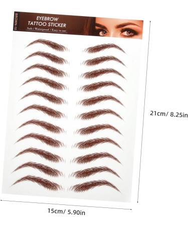 Beatifufu 5 Sheets Eyebrow Stickers Authentic Eyebrow Eyebrows Makeup Sticker Makeup Eyebrow Fake Eyebrows - Buy Online on GoSupps.com