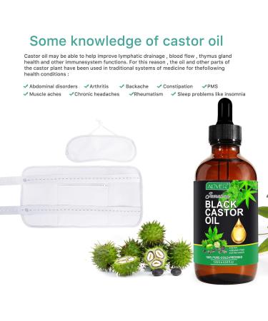 5 in 1 Reusable Castor Oil Compress Kit | Organic Castor Oil & Adjustable Belts for Liver Detox & Muscle Pain Relief - 60 ml - Buy Online on GoSupps.com