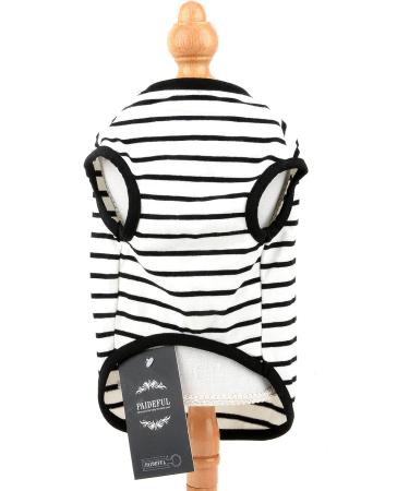 Buy Paidful British Dog Shirt & Striped Cat Vest - Soft Cotton T-Shirt for Boys | Summer Puppy Clothing for Chihuahua & Yorkie - Tank Tops in Black (S) - Buy Online on GoSupps.com