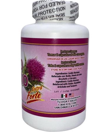 LO+NATURAL Cardo Mariano 60 caps 1000 mg c/u (Milk Thistle) - Herbal Dietary Supplement | Extra Forte - Buy Online on GoSupps.com