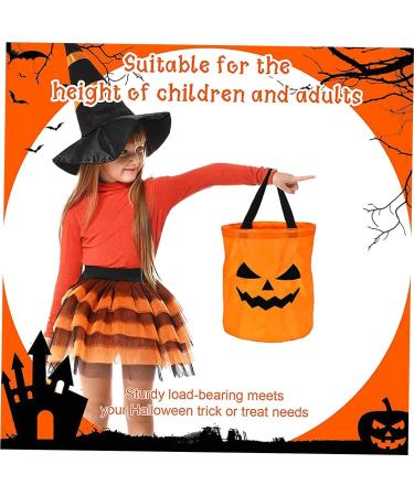 Premium Halloween Candy Bag - Pumpkin Treat Bag with Light-up Reusable Goody Bucket for Trick or Treating - Halloween Goody Bag for and Adults-size1 - Buy Online on GoSupps.com