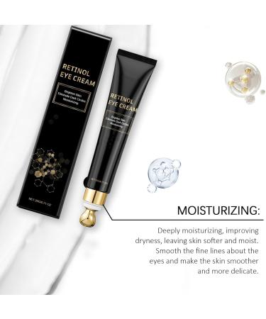  PGUTYUFCH Retinol and caffeine eye cream for dark circles and puffiness firming and anti-aging reduces wrinkles and fine lines brightening and moisturizing soothing and revitalizing (1 pc) - Buy Online on GoSupps.com