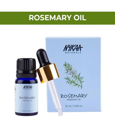 Nykaa Naturals Rosemary Essential Oil - Thicker Hair & Anti-Dandruff - Acne Control & Skin Renewal - 0.33 oz Worldwide Shipping - Buy Online on GoSupps.com
