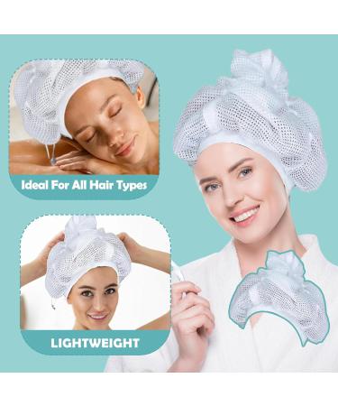 Ykhsuaou Mesh Plop Cap for Drying Curly Hair - Adjustable Cord Strain - Perfect for Frizz-Free Results - Buy Online on GoSupps.com
