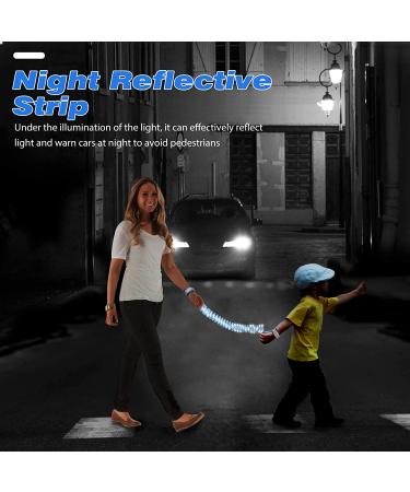 Zooawa Toddler Leash - Anti Lost Wrist Link with Magnetic Lock - Reflective Safety Walking Harness for 2-4 Years Old - Blue - Buy Online on GoSupps.com