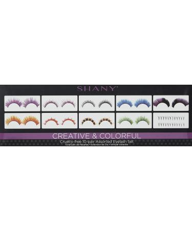 SHANY Eyelash Extend Set | 10 Assorted Reusable Eyelashes | Color Frenzy 20 Piece Colorful Collection - International Shipping Available - Buy Online on GoSupps.com