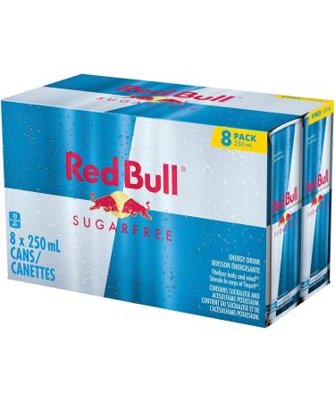 Red Bull Energy Drink Sugar Free 250ml (8 pack) 250ml (Pack of 8) - Buy Online on GoSupps.com