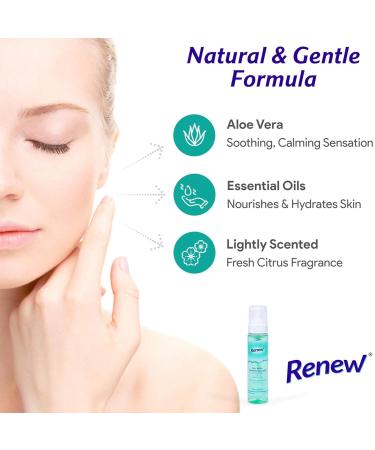 Buy DermaRite Renew Full Body Foaming Cleanser - 8 Oz | Moisturizing Perineal Cleanser with Aloe Vera & Essential Oils | Rinse-Free & Mild for Patients - International Shipping Available - Buy Online on GoSupps.com