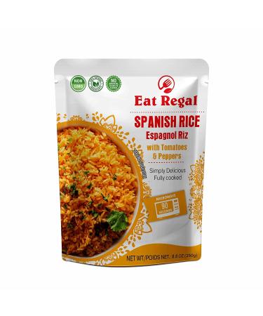Regal Spanish Style Rice in Tray | Ready to Eat in 90 Seconds | Microwavable | Nutritious & Delicious | 8.8oz (Pack of 8) - Buy Online on GoSupps.com
