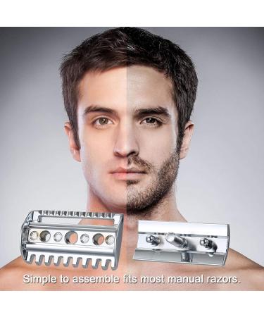 Coniya Traditional Replacement Razor Head - Chrome Gear Double Edge Shaving Blade for Men | E-Shaving Tools for Home - Buy Online on GoSupps.com