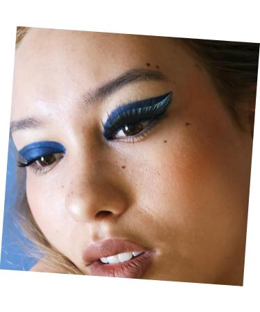 HAPINARY 4 Pairs False Eyelashes Eye Makeup Sticker Blue Tape Adhesive Man Liquid Eyeliner Halloween Plastic 1 count (Pack of 1) Blue - Buy Online on GoSupps.com