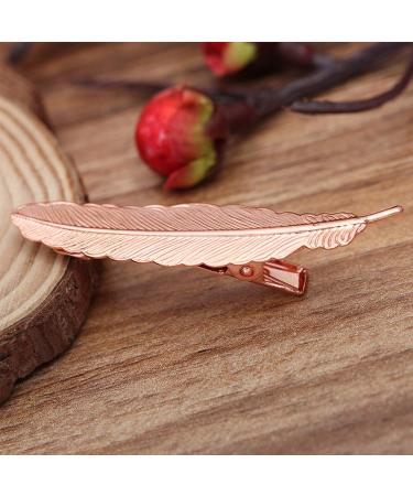 20pcs Vintage Metal Spring Hair Clips - Feather Hair Jewelry for Women & Girls | Perfect for Parties Weddings & Everyday Use - 5 Color Options - Buy Online on GoSupps.com