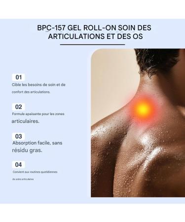 Gel De Soin Pour Articulations Avec Bille Roller - Soulageant Apaisant Non Gras De Soins Personnels | Gel Roll-On De Soulagement Apaisant Pour Articulations Pour Genou Cou Mains Pieds Cheville Et Corp - Buy Online on GoSupps.com