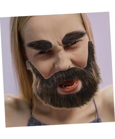TOVINANNA 4 Sets Beard Dress up Brown Beard Pirate Beard Fake Eyebrow Fake Beard Beards for Costumes Plush 20.00X13.00X0.50CMx4pcs Multix4pcs - Buy Online on GoSupps.com