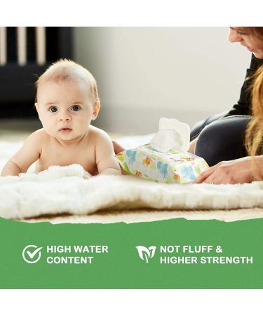 HAPPY BUM Sensitive Water Baby Diaper Wipes - Hypoallergenic, Unscented (320 Wipes) - Buy Online on GoSupps.com