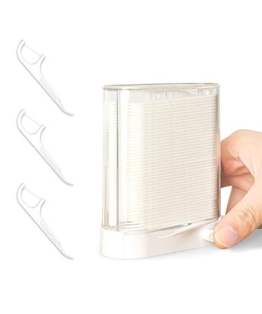 Professional Dental Flossers by The Smiling Whale Extra Strong Flosser Pick Dental Floss (Floss Picks in Automatically Pop Out Storage Box)