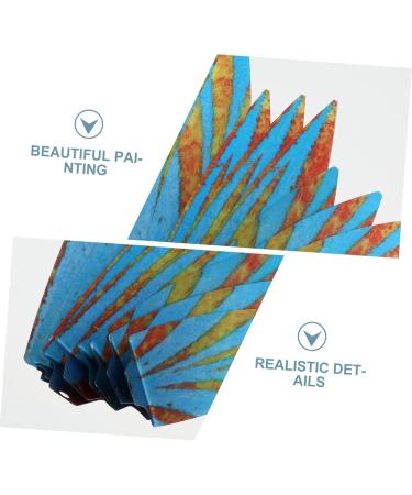COHEALI 1 Set Ornament Floor Trim Decor Metal Art Outdoor Iron Flower Art Flower 3D Windmill Blue 24X12cm - Buy Online on GoSupps.com