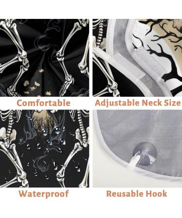 Buy Halloween Forest Skeleton Beard Bib Apron Best Beard Hair Catcher for Men | Perfect Gift for Dad & Husband | Shaving Bib with Suction Cups - Buy Online on GoSupps.com
