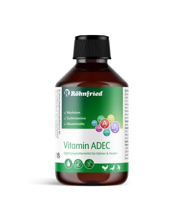 R hnfried Vitamine ADEC 250 ML | Concentr de vitamines | Compl ment Alimentaire pour l'apport en vitamines des Poulets des Pigeons et de la volaille