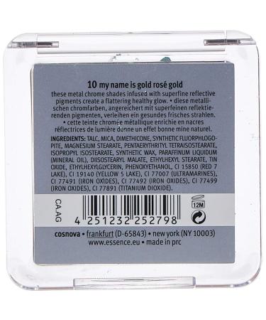 Buy Essence Rouge Metal Chrome Blush - My Name is Gold Rose Gold | International Shipping Available - Buy Online on GoSupps.com