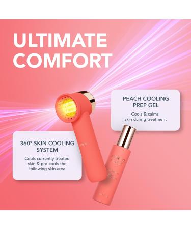 Foreo Peach 2 Go IPL Hair Removal Device - Permanent Painless Laser Hair Removal for Body & Face - Skin Cooling & Silicone Shield - Alternative to Epilator for Women - Buy Online on GoSupps.com