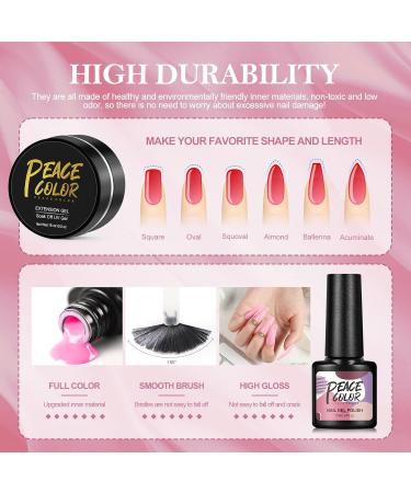 PEACECOLOR Gel Nail Kit with 36W Lamp - 20 Color Starter Set with Glossy & Matte Top Coats - Manicure Tools for DIY at Home - Buy Online on GoSupps.com